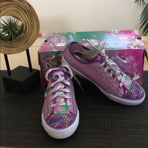 Kids Girls Skechers Twinkle Toes Sneakers SZ 4